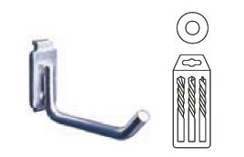 Pack 5 hooks 40mm