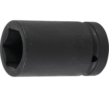 Impact socket, hexagon, deep | 25 mm (1&quot;) | 34 mm