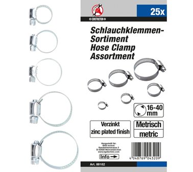 Hose clamp assortment | 25 pcs.