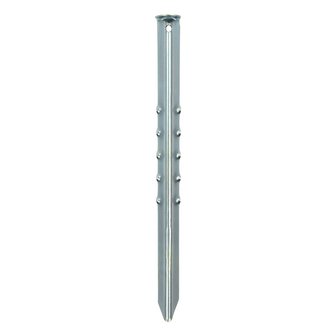 Tent peg 40cm ribbed metal