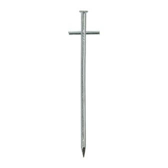 Rock pin 17cm metal with welded-on cross pin