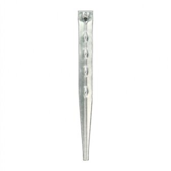 Tent peg 18.5 cm aluminum ribbed