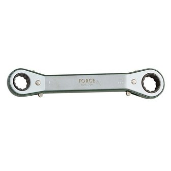 Offset ratchet ring wrenches (15&deg; bowed)