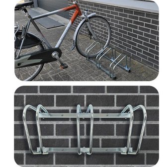 Bicycle rack for 3 bicycles