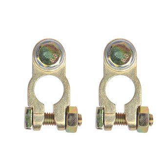 Battery terminal clamps set (+) and (-) with bolt