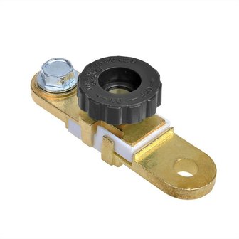 Battery terminal clamp (-) with circuit breaker flat