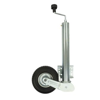 Jockey wheel 60mm metal rim with PU tyre 200x60 foldable