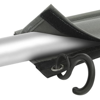 Universal coat rack with bead and Velcro
