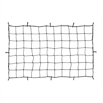 Elastic trailer and cargo net 90x150cm with plastic hooks