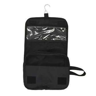 Toiletry bag foldable with hook