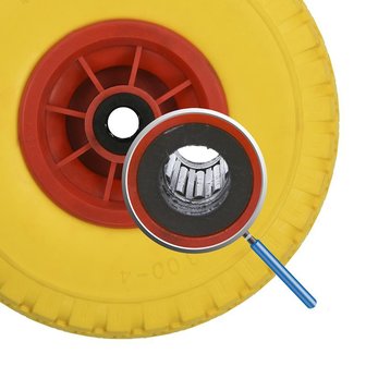 PU tyre with plastic rim 10- 3.00-4