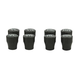 Tire marking valve caps - set of 8 pieces