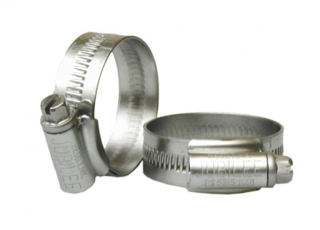 Stainless steel hose clamps in sturdy ABS case 32-piece