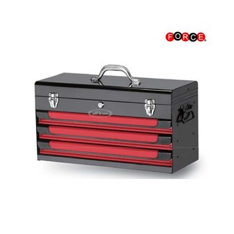 Glory red &amp; black 3-drawer top chest (glossy paint)