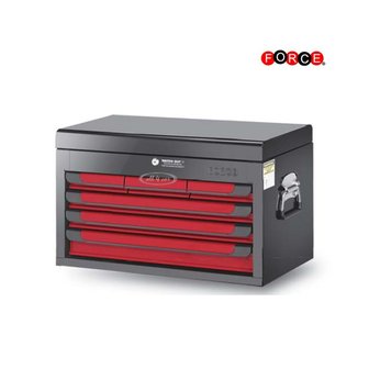Glory red &amp; black 6-drawer top chest (glossy paint)