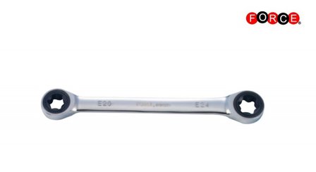 Star double gear flat wrench