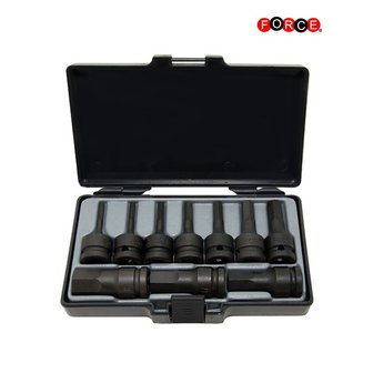 1/2 Hex impact socket bit set SAE 10pc