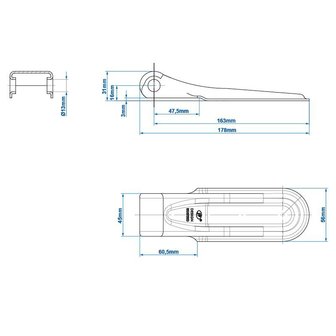 Flap hinge SPP ZW-01.170A