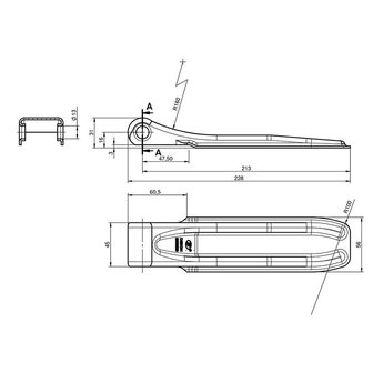 Flap hinge SPP ZW-01.220A