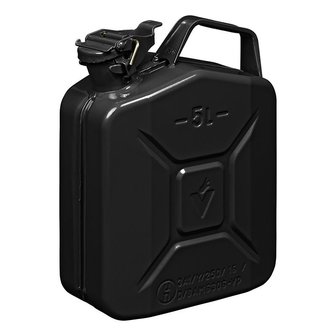 Jerry can 5L metal black UN- &amp; T&uuml;V/GS-approved