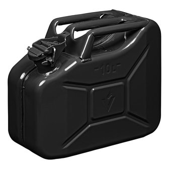 Jerry can 10L metal black UN- &amp; T&uuml;V/GS-approved