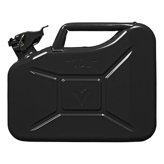 Jerry can 10L metal black UN- &amp; T&uuml;V/GS-approved