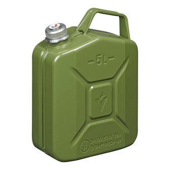 Jerry can 5L metal green with magnetic screw cap UN- &amp; T&uuml;V/GS-approved