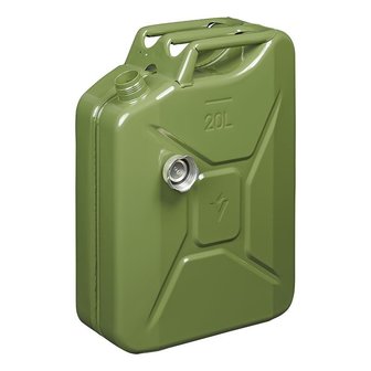 Jerrycan 20L metal green with magnetic screw cap UN- TuV/GS-approved
