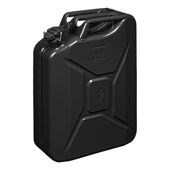 Jerry can 20L metal black UN- &amp; T&uuml;V/GS-approved
