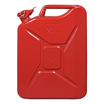 Jerry can 20L metal red UN- &amp; T&uuml;V/GS-approved