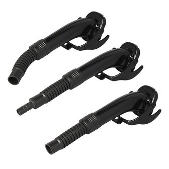 Spout metal black flexible suitable for petrol diesel