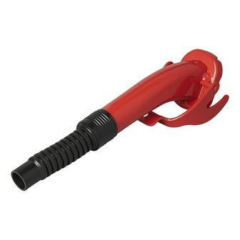 Spout metal red flexible suitable for petrol and diesel