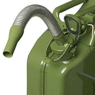 Metal pouring spout flexible suitable for petrol 20mm