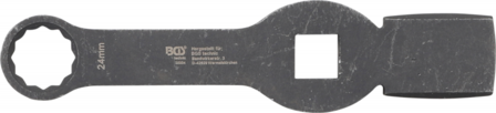 Slogging Ring Spanner  12&bull;point  with 2 Striking Faces  24 mm