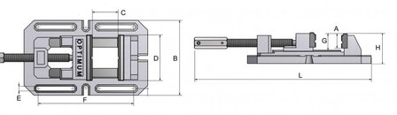 Machine vice 490x280x135mm