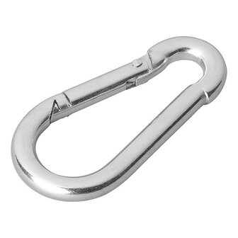 Carabine hook metal 5x50mm x10 pieces