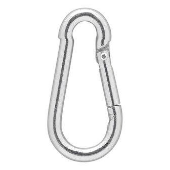 Carabine hook metal 5x50mm x10 pieces