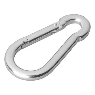 Carabiner metal 8x80mm x10 pieces