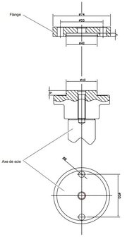 Manual circular saw diameter 315mm