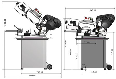 Metaalbandzaagmachine