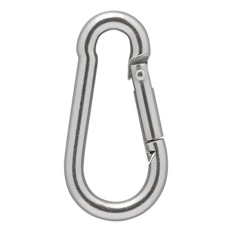 Carabine hook stainless steel 5x50mm x4 pieces