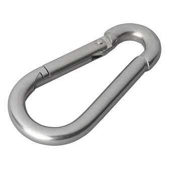 Stainless steel carabiner 8x80mm x10 pieces