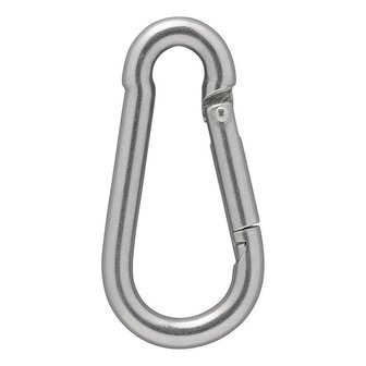 Stainless steel carabiner 8x80mm x10 pieces