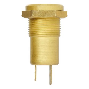 Flush-mounted box DIN 12V brass