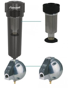 Condensate drain cyclone separator 1/2