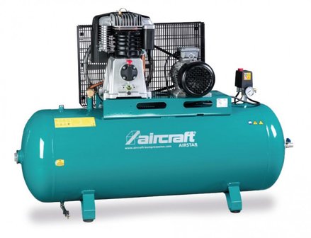 Stationary, horizontal compressor - 4kw - 10 bar - 270 l - 520 l/min