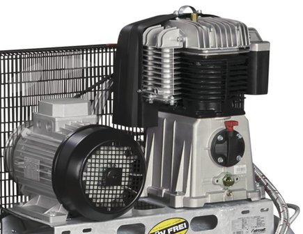 Horizontal stationay piston compressor 4kw - 10 bar - 270 litres - 520l/min