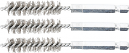 Steel Brush | 12 mm | 6.3 mm (1/4) Drive | 3 pcs.