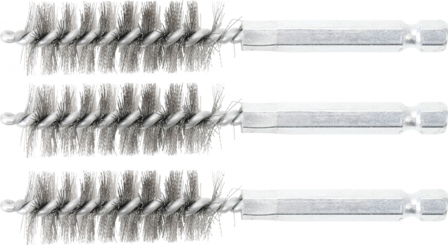 Steel Brush | 16 mm | 6.3 mm (1/4) Drive | 3 pcs.