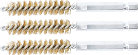 Brass Brush | 11 mm | 6.3 mm (1/4) Drive | 3 pcs